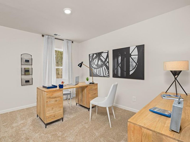 Furnished interior view inside a new home in Oaks at Cedar Grove, Fairburn (Image 5).