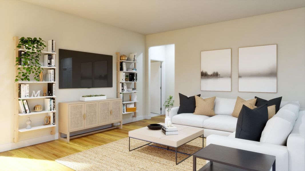 Family Room - Miles at Brack Ranch in St. Cloud, FL by Landsea Homes