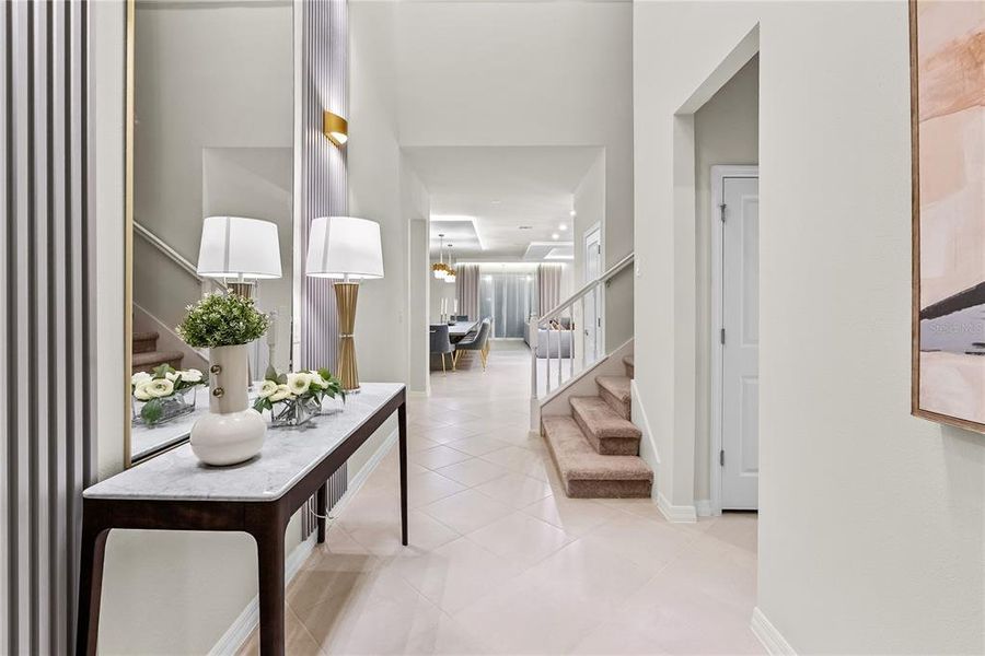 Furnished interior view inside a new home in , Clermont (Image 35). Furnished interior view inside a new home in , Clermont (Image 35).