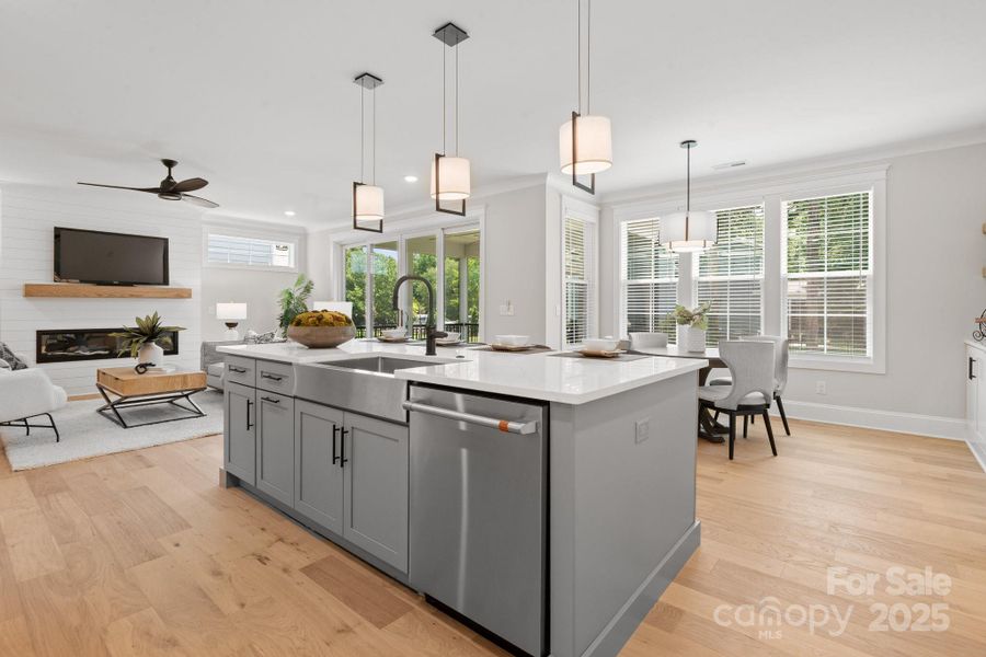 Furnished interior view inside a new home in , Charlotte (Image 27).