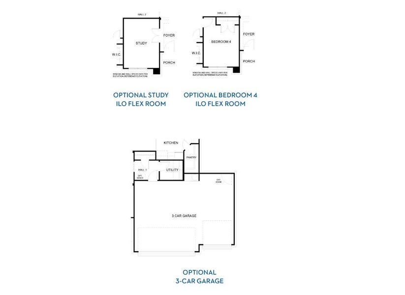 2D floor plan layout for the Concept 2040 by Landsea Homes in Silo Mills – Signature Series, Joshua, TX (Image 3).