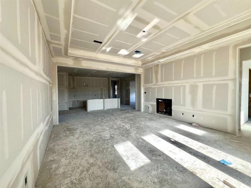 Actual progress of your home.