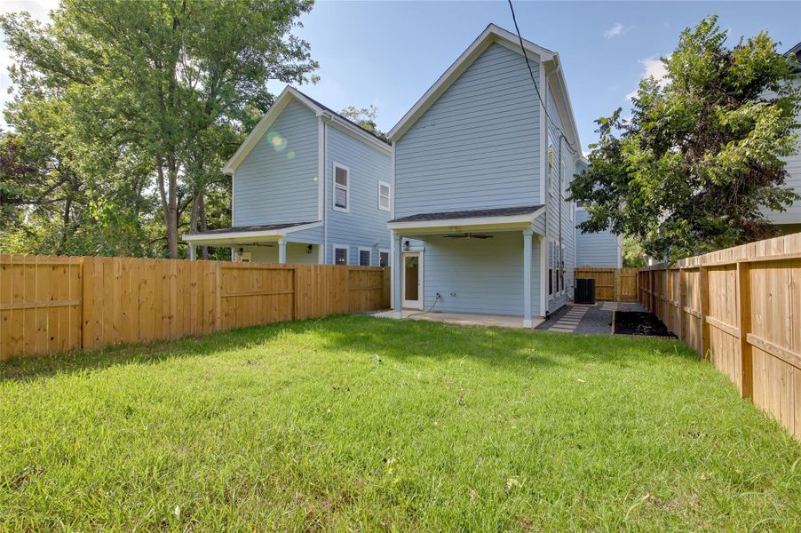 Exterior details and patio area of a home in , Houston (Image 26). Exterior details and patio area of a home in , Houston (Image 26).