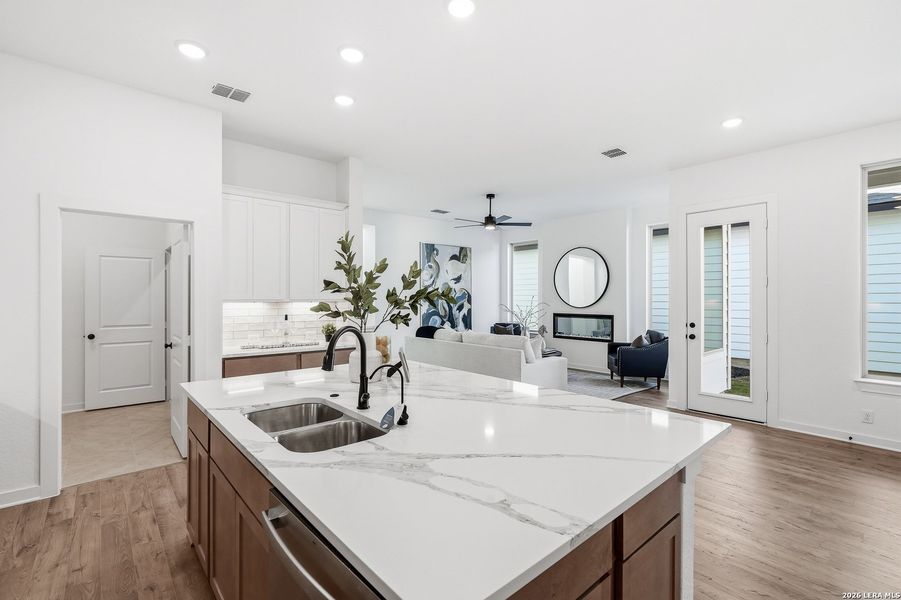 Furnished interior view inside a new home in The Crossvine, Schertz (Image 5).