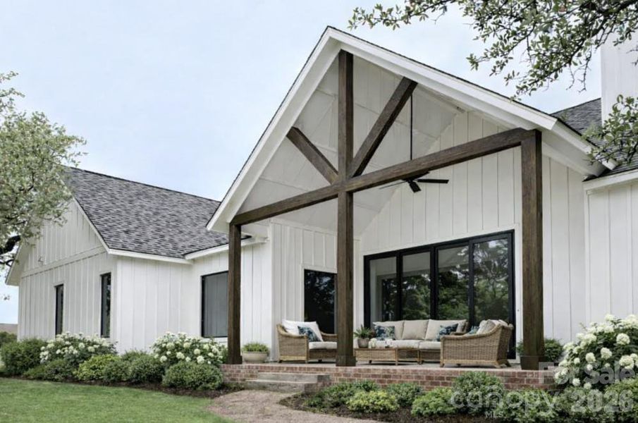 Back covered porch. Photo is representative of a similar/previous build. Back covered porch. Photo is representative of a similar/previous build.