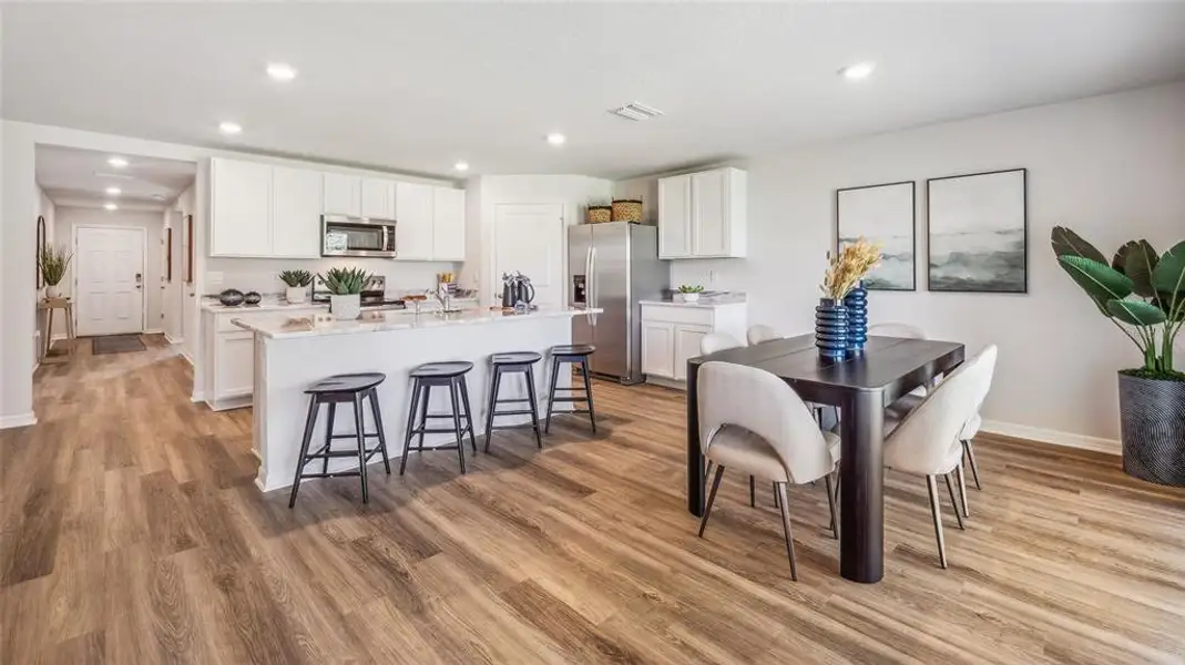Furnished interior view inside a new home in Bella Lago, Parrish (Image 13). Furnished interior view inside a new home in Bella Lago, Parrish (Image 13).