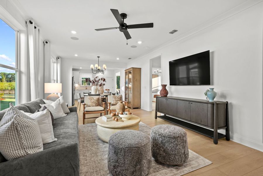 Representative furnished interior of a home built from the Compass by Del Webb in Del Webb Carolina Ridge, Midland (Image 12).