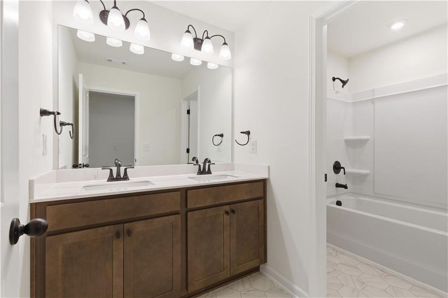 Furnished interior view inside a new home in Meadow Pines, Dallas (Image 10).