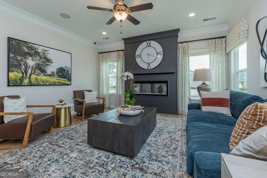 Furnished interior view inside a new home in Stonebridge North, Macon (Image 10). Furnished interior view inside a new home in Stonebridge North, Macon (Image 10).