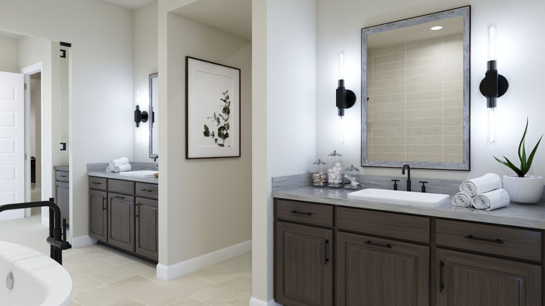 Representative furnished interior of a home built from the The Isleworth by Trumark Homes in RainDance, Windsor (Image 9).