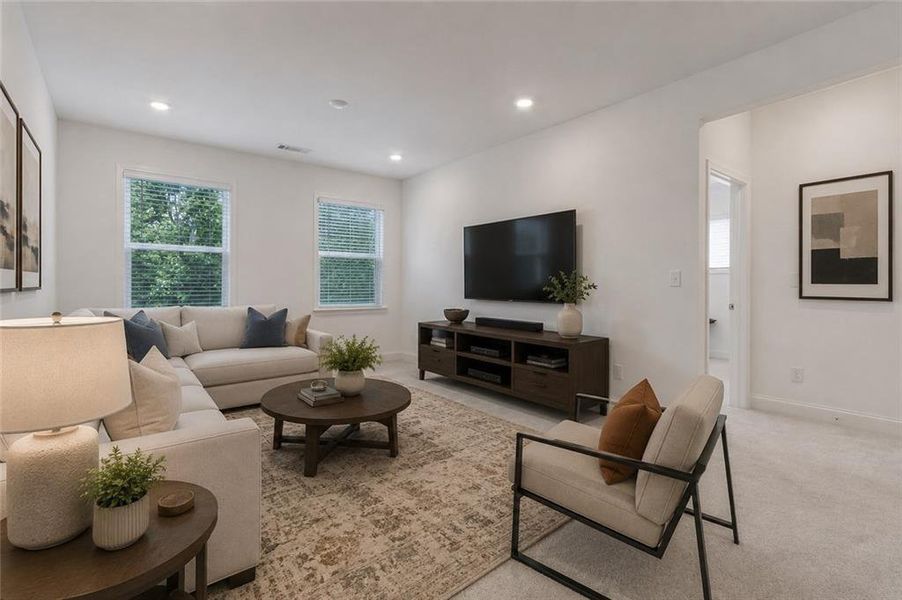 Furnished interior view inside a new home in Bailey Fence, Dacula (Image 13).
