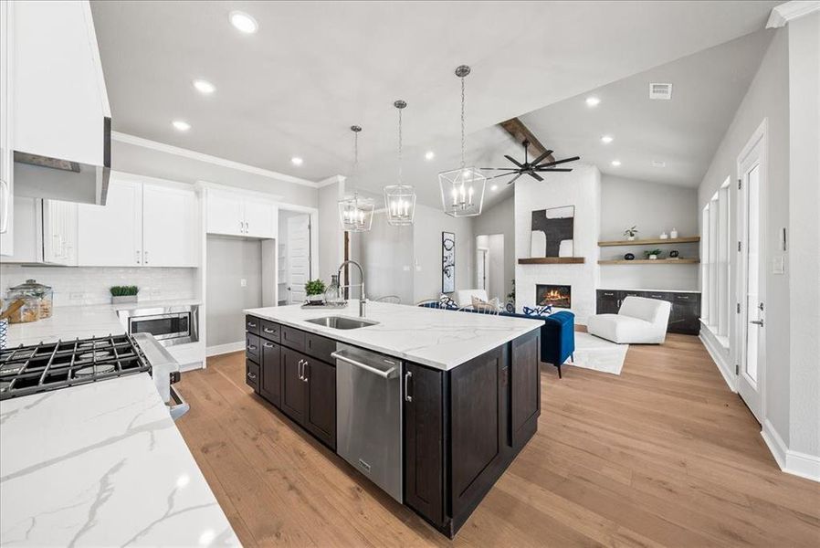 Furnished interior view inside a new home in , Godley (Image 14).