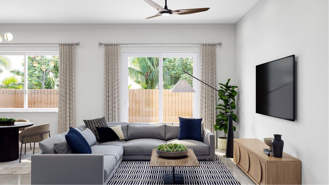 Furnished interior view inside a new home in Aria Park, Homestead (Image 3).