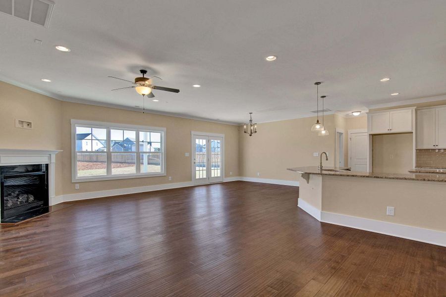 Representative unfurnished interior of a home built from the Bladen by Caviness & Cates Communities in Maggie Way, Wendell (Image 129).