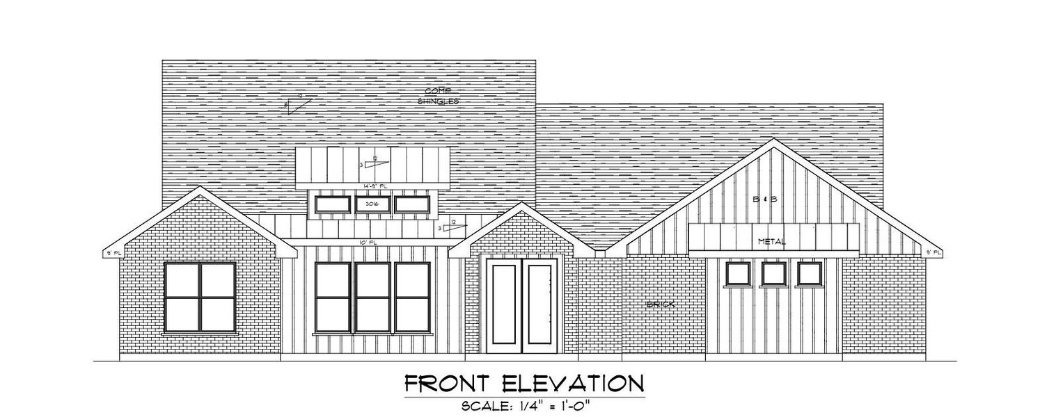 Exterior rendering of this home design in , Holland, TX (Image 1). Exterior rendering of this home design in , Holland, TX (Image 1).