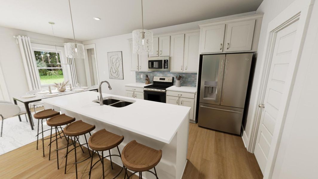 Furnished interior view inside a new home in Tupelo Junction, Mebane (Image 6).