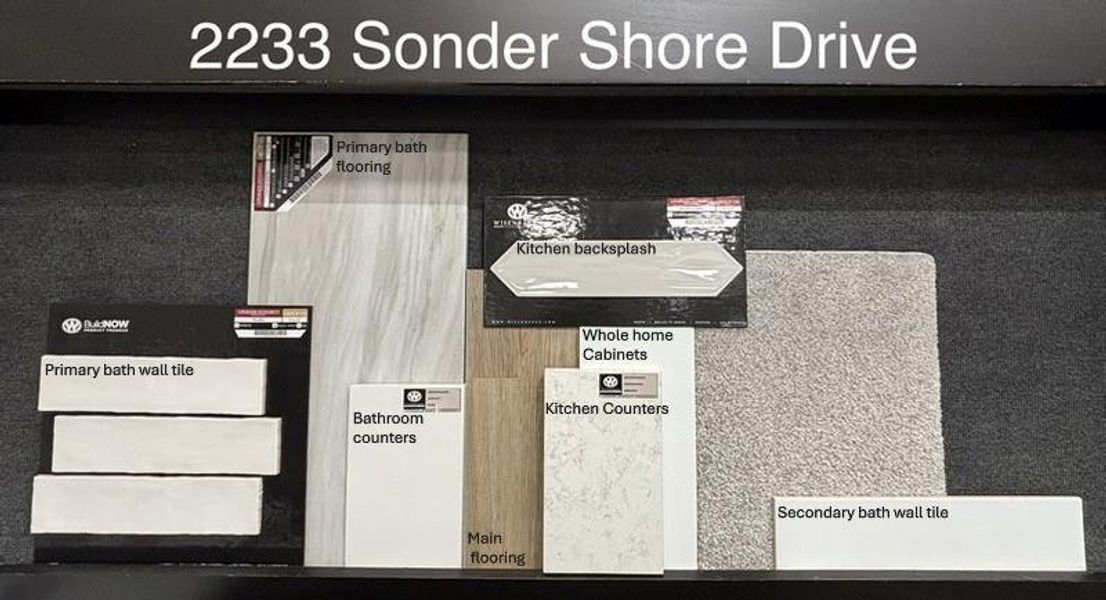 Sample of building materials used in homes in Sunterra, Katy (Image 1). Sample of building materials used in homes in Sunterra, Katy (Image 1).