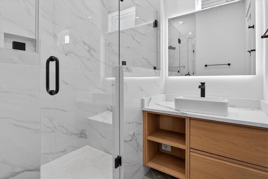 Furnished interior view inside a new home in , Canton (Image 25).