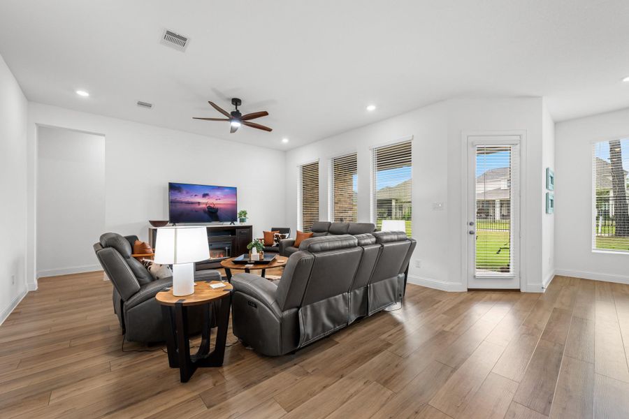 Furnished interior view inside a new home in The Highlands: Pinnacle Collection, Porter Heights (Image 22).