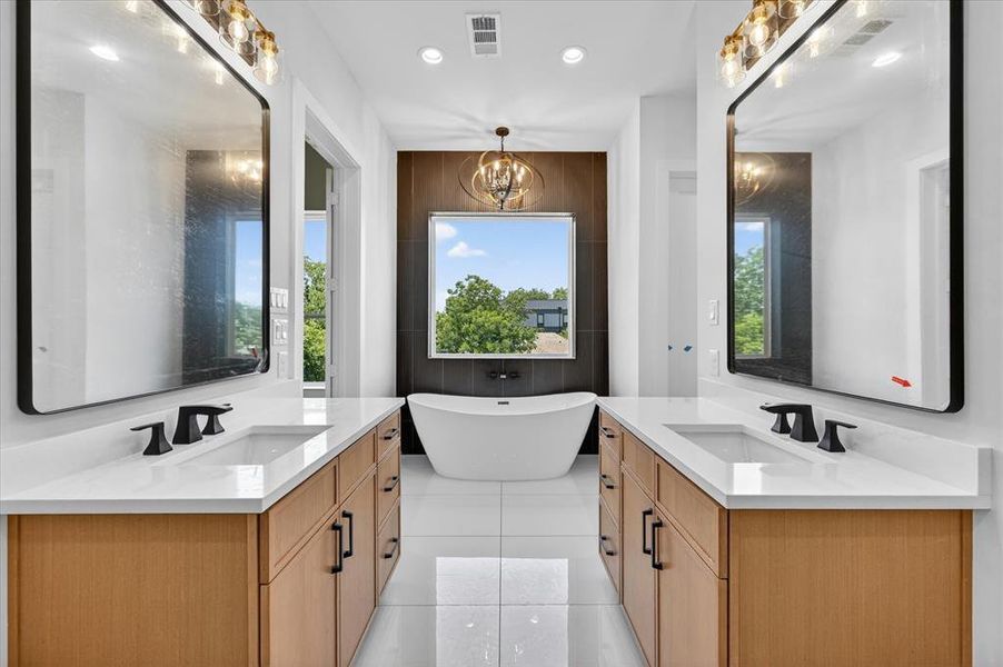 Furnished interior view inside a new home in , Dallas (Image 13).