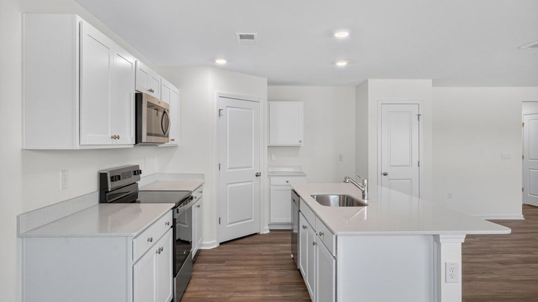 Furnished interior view inside a new home in Fishel Village, Winston-Salem (Image 6). Furnished interior view inside a new home in Fishel Village, Winston-Salem (Image 6).