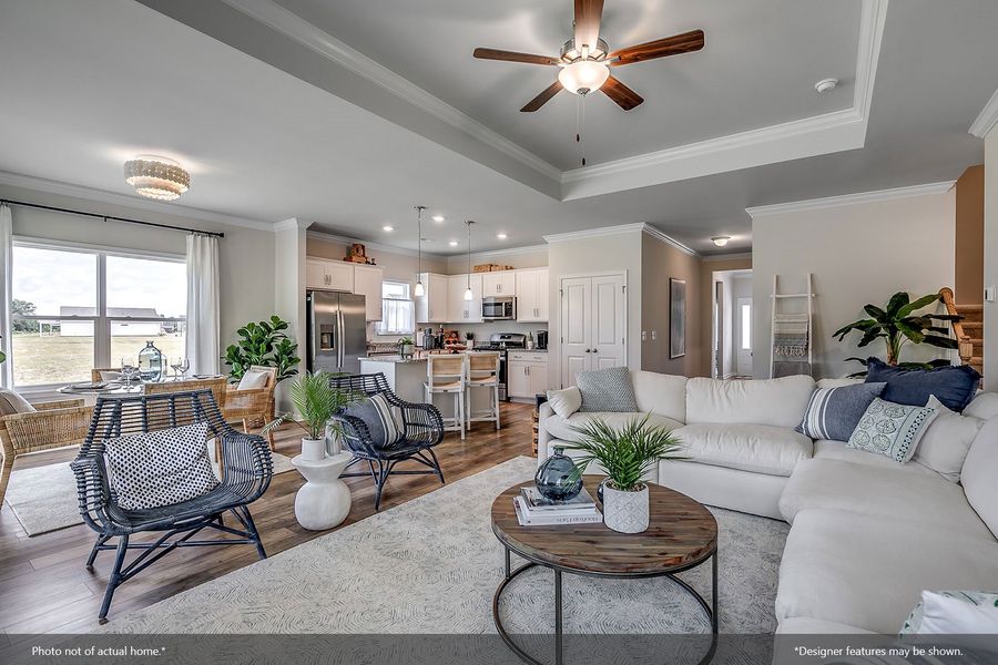 Furnished interior view inside a new home in Citadel Point at Southbridge, Sneads Ferry (Image 8).