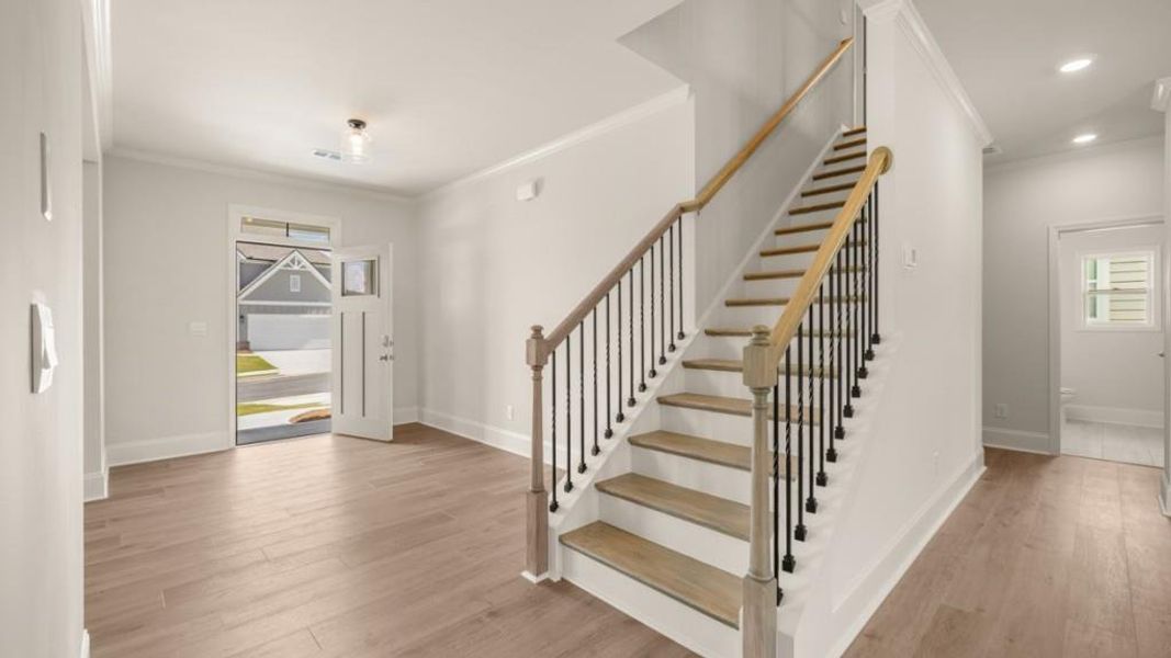 Spacious, unfurnished interior of a new home in Hamptons at Riverwood East, Dallas (Image 31).