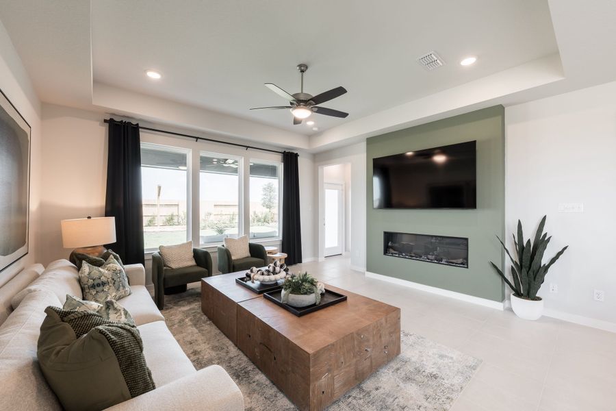 Furnished interior view inside a new home in Mason Woods, Cypress (Image 9).