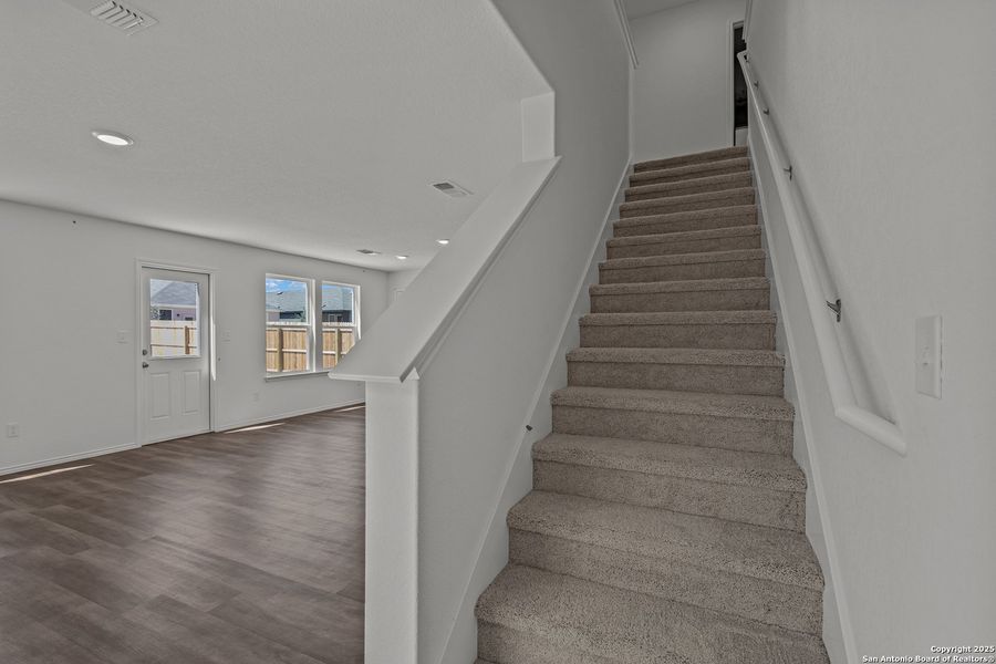 Spacious, unfurnished interior of a new home in Lily Springs, Seguin (Image 16). Spacious, unfurnished interior of a new home in Lily Springs, Seguin (Image 16).