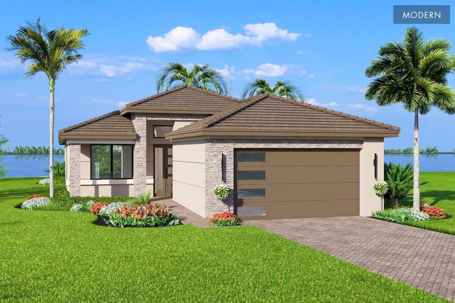 Representative exterior photo of a completed home built from the Savona by GL Homes in Valencia Vista at Riverland, Port St. Lucie, FL (Image 4). Representative exterior photo of a completed home built from the Savona by GL Homes in Valencia Vista at Riverland, Port St. Lucie, FL (Image 4).