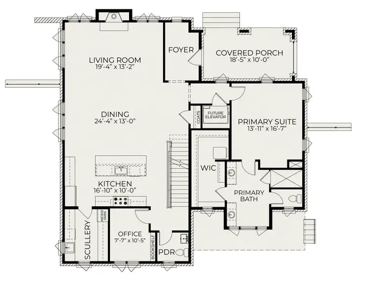 2D floor plan layout of this home in Pinecrest, Durham, NC (Image 3).