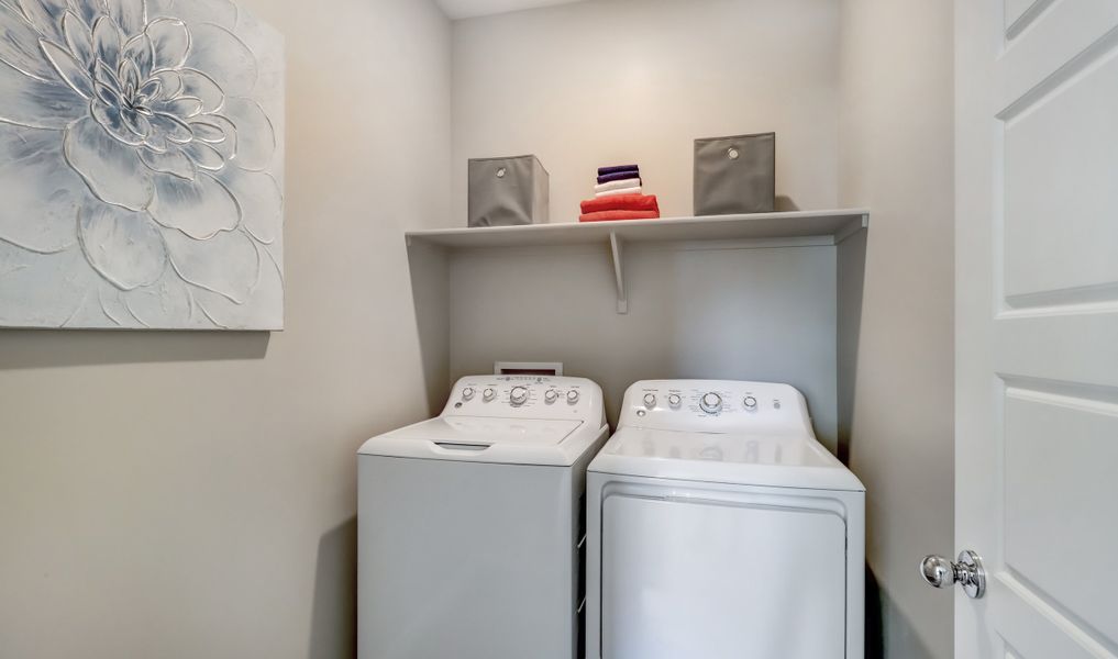 Convenient laundry room