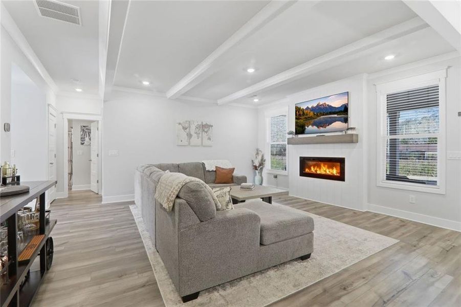 Furnished interior view inside a new home in Rosewood Lake Estates, Hoschton (Image 14). Furnished interior view inside a new home in Rosewood Lake Estates, Hoschton (Image 14).