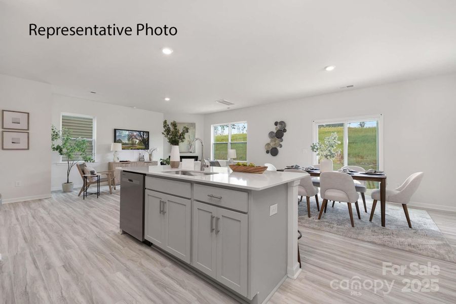 Furnished interior view inside a new home in Falls at Hickory, Hickory (Image 11).