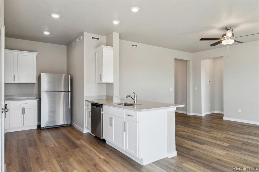 Furnished interior view inside a new home in Bennett Ranch, Bennett (Image 4). Furnished interior view inside a new home in Bennett Ranch, Bennett (Image 4).