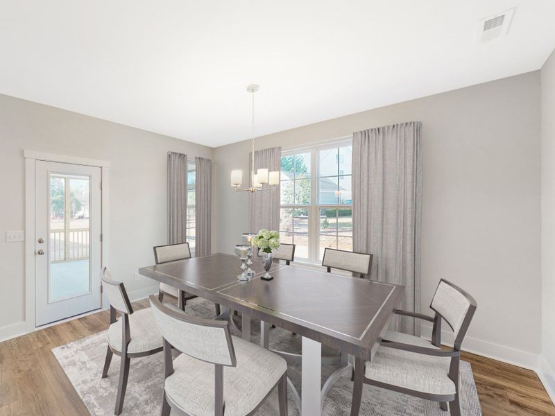 Furnished interior view inside a new home in Friendship Village, Apex (Image 11).