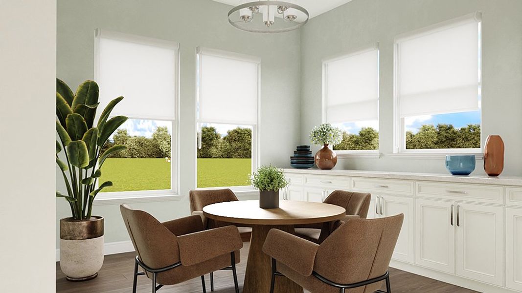 Representative furnished interior of a home built from the Ravenna by Taylor Morrison in Esplanade at Solaeris, Port St. Lucie (Image 5).
