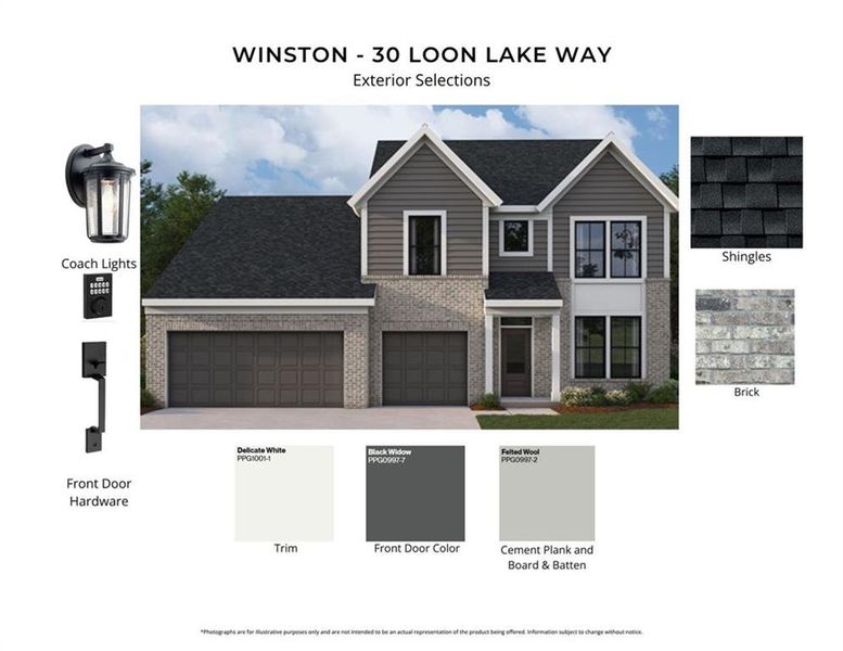 Sample of building materials used in homes in Twin Lakes, Hoschton (Image 2). Sample of building materials used in homes in Twin Lakes, Hoschton (Image 2).