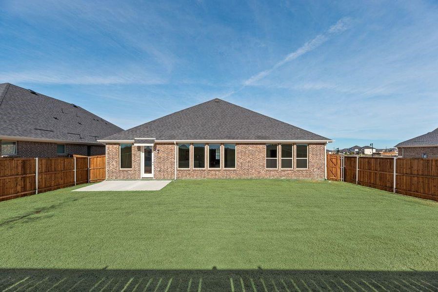Exterior details and patio area of a home in Arbors at Legacy Hills, Celina (Image 3).