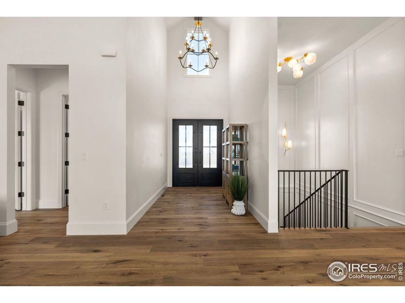 Looking towards entry