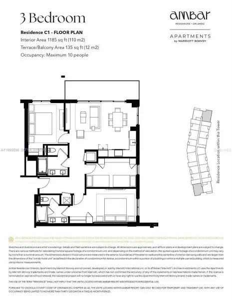 2D floor plan layout of this home in , Kissimmee, FL (Image 4).