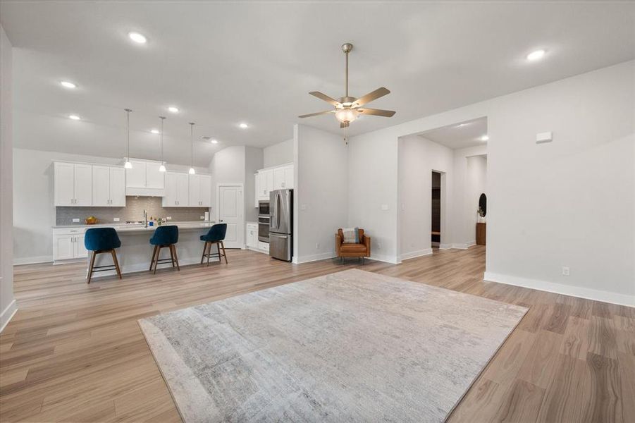 Furnished interior view inside a new home in Inspiration Collection at Bridgewater, Midlothian (Image 9).