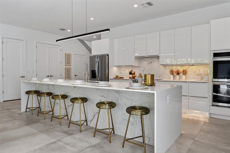 Furnished interior view inside a new home in , Sarasota (Image 39).