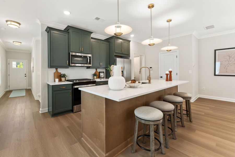 Representative furnished interior of a home built from the Fairview by Traton Homes in Winsome Park, Woodstock (Image 5).