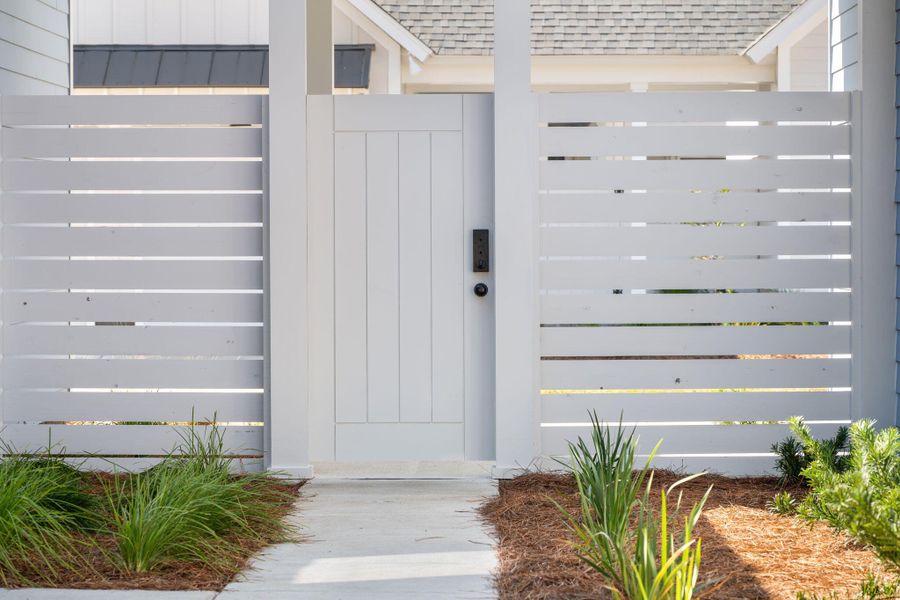 Exterior details and patio area of a home in The Domus Collection at Midtown Nexton, Summerville (Image 31).