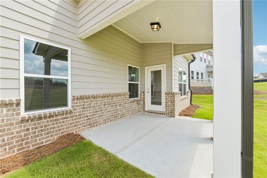 Exterior details and patio area of a home in Fowler Farms, Auburn (Image 24).