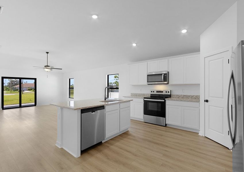 Chefs of all skill levels will love the upgraded kitchen