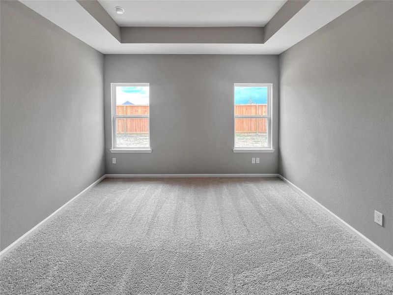 The Oakshire II- Primary Bedroom Suite with Tray Ceiling