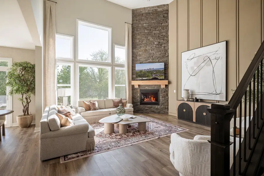 Representative furnished interior of a home built from the Blair by Fischer Homes in Leeland Farms, Fuquay Varina (Image 12).