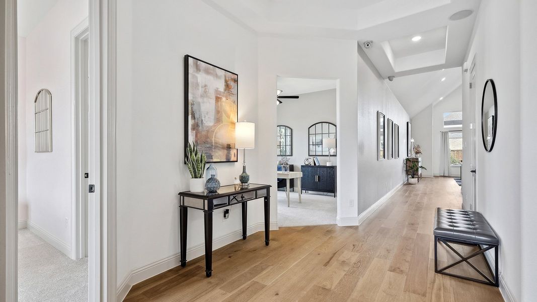 Representative furnished interior of a home built from the Vanderbilt by DRB Homes in Green Meadows Classic, Celina (Image 4).